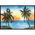 Carolines Treasures Carolines Treasures 8551JMAT Palm Tree Indoor Or Outdoor Doormat; 24 x 36 in. 8551JMAT